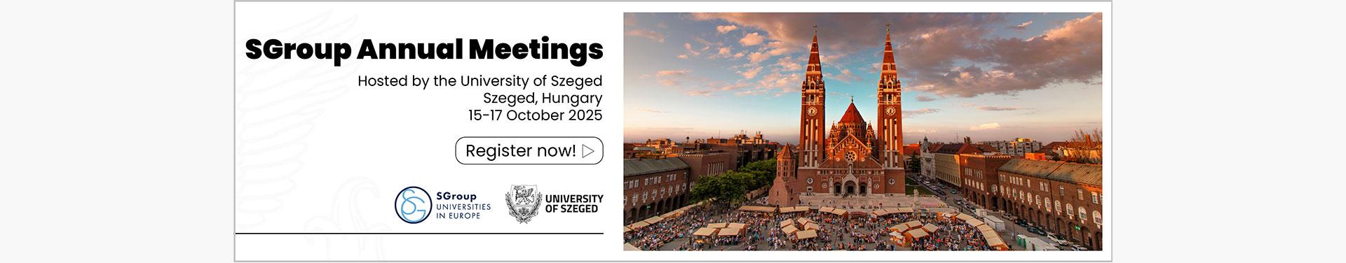SGroup Annual Meetings - 15-17 October 2025