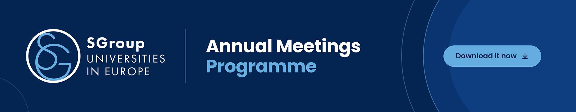 SGroup 2026 Annual Meetings - Programme