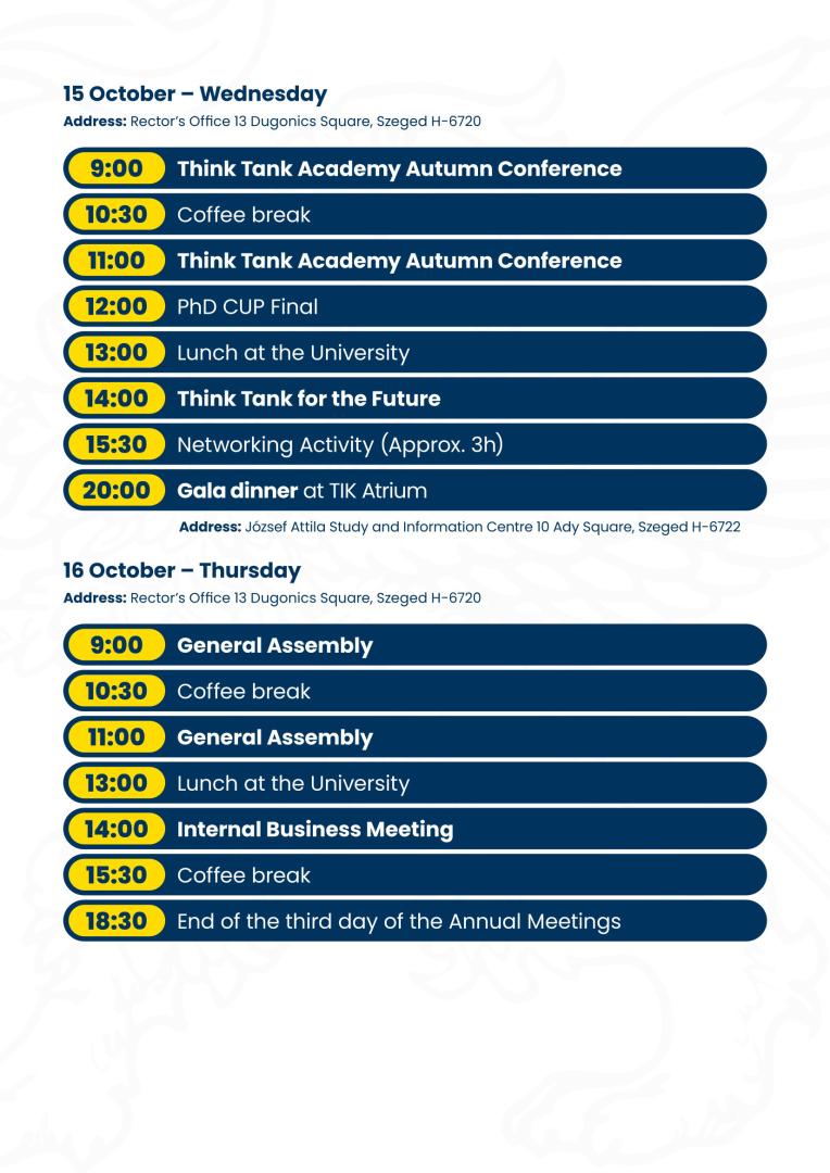 SGroup Annual Meetings - 14-16 October 2025