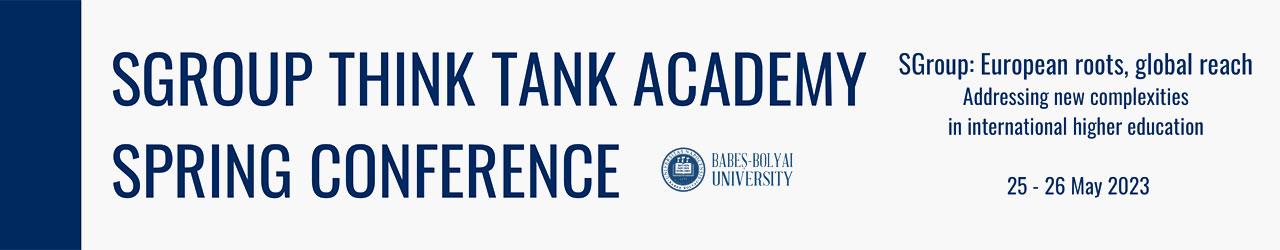 SGroup Think Tank Academy Spring Conference at UBB - 25 and 26 May 2023